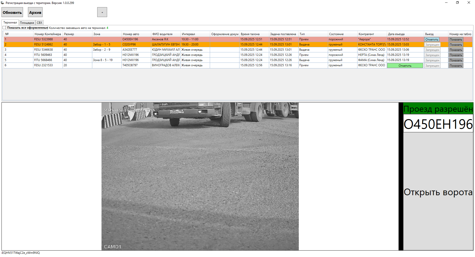 Настройки и сценарии доступа в системе